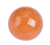 Citrine Crystal Sphere Ball Polished Stones Gemstones Feng Shui Ornament for Home Office Decorative,40mm Gemstone Stone