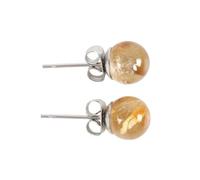 Citrine Gemstone Earrings - Yellow Crystal Drop, Semi-Precious Stone Jewellery - November Birthstone Dangle Earrings - Natural Citrine Accessories