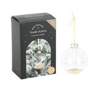 Citrine Manifestation Christmas Bauble Kit - Harness Positive Energy for Festive Decor - Sparkling Symbol of Intent - Inspire Loved Ones with Festive Rituals