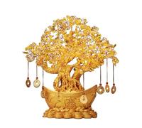 Citrine - Money Tree with , Shiny Decoration, Traditional Chinese | Fortune for The Home Office Shop