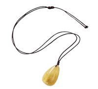 Citrine Necklace - Pendant in Yellow for Women, Gratitude Gift | Energy Natural Citrine Stone Necklace for Energy, San, Birthday or Healing