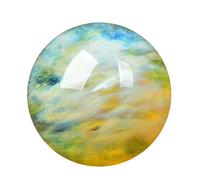 Citrine Quartz Crystal Sphere Yellow Melting Quartz Crystal Ball Crystal Gemstone for Feng Shui Divination Home Decoration,100mm