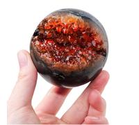 Citrine Smile Crystal Ball Stone Mine Cluster Craft Home Decoration Ornaments,60~65mm