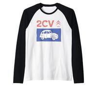 Citroën 2CV Car 1948 Retro Raglan Baseball Tee