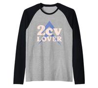 Citroën 2CV Car Lover 70s Hippy Retro Raglan Baseball Tee