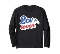 Citroën 2CV Lover Car Retro 70s Font Long Sleeve T-Shirt