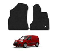 Citroen Berlingo (2008-2018) Van Mats Accessories Tailored Fit Carpet Car Floor Mats Non Slip Black Trim Compatible Accessory Anti Slip Full Coverage Durable Granulated Backing Hand-Finished Clips