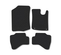 Citroen C1 (2005-2012) Heavy Duty Thick Rubber Car Mats Accessories Tailored Fit Front Rear Set Compatible Accessory Waterproof Durable Non-Slip 5mm Full Coverage Protection with Clips