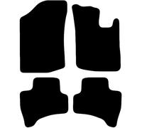 Citroen C1 2005 2015 1 Clip version Car Mats UK-Made Tailored Fit Carpet Floor Mats Full Coverage Compatible Accessory Black Trim