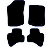 Citroen C1 2014-2021 4 Piece Set Car Mats UK-Made Tailored Fit Carpet Floor Mats Full Coverage Compatible Accessory Blue Trim