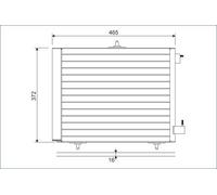 CITROËN C2 1.1 CONDENSER, AIR CONDITIONING 814095 VALEO