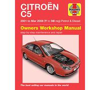 Citroen C5 Petrol & Diesel (01 - Mar 08) Haynes Repair Manual