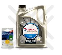 Citroen Car Engine Oil Total 7000 10W-40 5 Litre 5L + 5 LITRE SCREENWASH TAB