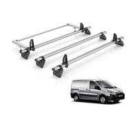 Citroen Dispatch Roof Rack For 2007-2016 Vans 3X Bars + Roller + Loadstops Rhino Only Fits Models With Rear Barn Doors