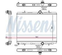 NISSENS 636043 Engine radiator
