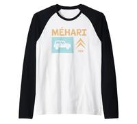 Citroën Méhari Utility Car 1968 Retro Raglan Baseball Tee