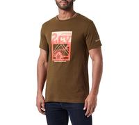 CITROËN Men's T-Shirt 2cv Automobiles Françaises Stampa Larga C24s, Dark Brown, S