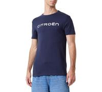CITROËN Men's T-Shirt Logo Stampa Larga C24s, Deep Blue, S