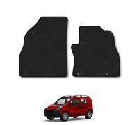 Citroen Nemo (2008+) Van Mats Accessories Tailored Fit Carpet Car Floor Mats Non Slip Black Trim Compatible Accessory Anti Slip Full Coverage Durable Granulated Backing Hand-Finished Clips