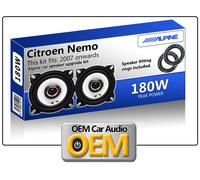 ALPINE 180W CAR, VAN 10cm 4" 2-WAY SXE DOOR SHELF SPEAKERS PAIR NEW