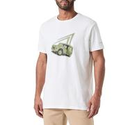 CITROËN O103083-W000 Mehari T-Shirt with Wide Print Design & Logo on The C24S Men's White Size S, White, S