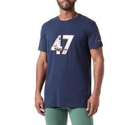CITROËN O103085-A184 T-Shirt '47 H Type Wide Print & Logo On The C24S Men's Deep Blue Size L, Deep Blue, L