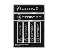 Citroen Official Logo Stickers 6 Lettering, Black