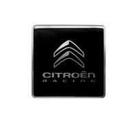 Citroen Racing 3D Logo Sticker, Black, 52 mm