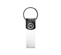 Citroen Racing Official Metal Keyring, White Logo New, Taglia unica