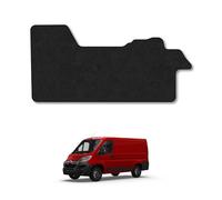 Citroen Relay (2006+) Van Mats Accessories Tailored Fit Carpet Car Floor Mats Non Slip Black Trim Compatible Accessory Anti Slip Full Coverage Durable Granulated Backing Hand-Finished Clips