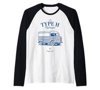 Citroën Type H Mythique French Retro Van Raglan Baseball Tee