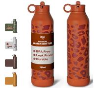 Citron Stainless Steel Insulated Water Bottle Kids 500ml - BPA & Lead-Free, Vacuum Seal Leak Proof Straw Lid, Kids Metal Water Bottle - Keeps Liquids Cold for 24 Hours & Hot for 12 Hours - 16.91 oz