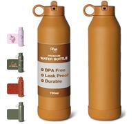 Citron Stainless Steel Insulated Water Bottle Kids 500ml - BPA & Lead-Free, Vacuum Seal Leak Proof Straw Lid, Kids Metal Water Bottle - Keeps Liquids Cold for 24 Hours & Hot for 12 Hours - 16.91 oz