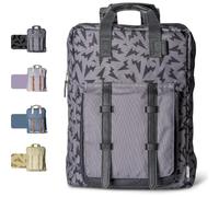 Citron Teens Backpack, Black - Protects 15” Laptops & Gears On-The-Go - Padded Laptop Backpack Sleeve, RPET Fabric From Recyclables, Water-Resistant & Ergonomic Straps - Durable School Bag for Kids