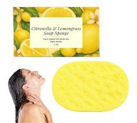 Citrone/lla & Lemongrass Soap Sponge, Exfoliating Sponge,Bath Sponge,Shower Sponge for Gentle Exfoliation,Exfoliating Bath S/ponge for Body Wash,Soft Reusable Bath S/ponge for Gentle Body Wash