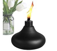 Citronella Burner Torches - Iron & Stainless Steel Black 5.43x4.15in 24.5oz Capacity, Landscape Lanterns Torch, Metal Table Top Torches | Table Lanterns for Party Patio Deck Garden