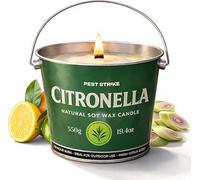 Citronella Candle 110Hr Soy Wax Bucket Candle With Natural Oils For Patio Garden Camping Decor Gift Use