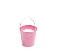 Citronella Candle Natural Soy Wax Lemograss Candle for Outside Garden Backyard Balcon Outdoor Use Only Great for BBQ's, Picnics or Camping (Light Pink)