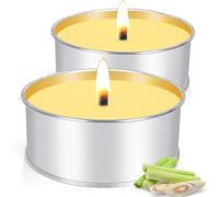 Citronella Candle Outdoor, 14 Oz Citronella Soy Candles, 60 Hours Burning Lemongrass Outdoor Candle Garden Gift Set for Home Garden Patio Balcony Camping