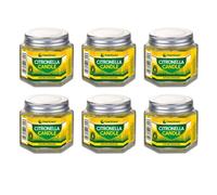Citronella Candle Outdoors Tea Lights Set of 6 x 60g - Fly Repellent Candles and Mosquito Repellent Candles Outdoor, BBQ, Camping by Great British Home