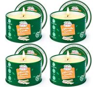 Citronella Candles Outdoor - 4 * 4.4 OZ Natural Soy Candle for Home Patio, 100 Hours Long Lasting Burn Outside Candles for Garden Yard Balcony Summer Camping