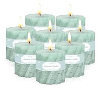 Citronella Candles Outdoor Indoor Use, 8PC Garden Candles Pillar Candles for Summer, Suitable for Patio, Garden, Yard, Balcony,Wedding,Party, 100 Hours Buring Time