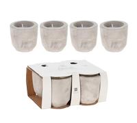 Citronella Candles Pack of 4 Outdoor Citronella Fragranced Candle Cement Jar Bucket Portable Decorative Great for Outdoors BBQ Picnics Camping Patio