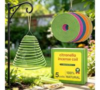 Citronella Coils, 5PCS XXL Large Citronella Incense Coils Outdoor