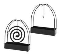 Citronella Coils Holder, Pack of 2 Metal Citronella Incense Coils Burner, Coil Holder for Outdoor Garden Patio Camping