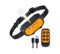 Citronella Dog Bark Collar - No Shock, Spray Training Collar with Remote & Auto Mode, Adjustable Sensitivity, Rechargeable, Includes Batteries (Automatic + Remote Dog Collar)