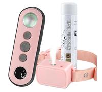 Citronella Dog Training Collar with Remote 3 Modes[Spray & Beep] Spray Citronella Dog Training Collar, Rechargeable Humane Training Dog Collar, Adjustable Anti-Bark Device Collar
