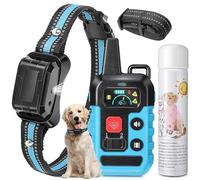 Citronella Dog Training Collar with Remote, Spray Bark Training Collar with Spray/Vibration/Beep Modes, No Electric Shock Humane Safe Rechargeable Waterproof Anti Bark Device for Dogs