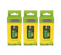 Citronella Essential Oil Burner - 10ml, Citronella Fragrance Insect Repellent Oil Warmer for Outdoor Use (Citronella Fragrance Oil -Pk3)
