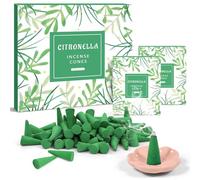 Citronella Incense Cones Multipack Bundle - 8 Boxes, 120 Cones with Holder, for Meditation, Yoga, Relaxation, Healing and Positivity